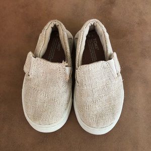 Baby Toms Khaki Canvas Slide in Shoes